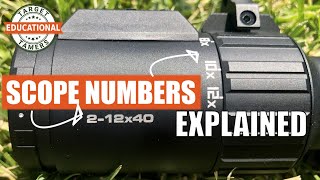 Scope Numbers Explained What do the Numbers on a Rifle Scope Mean [upl. by Oiramal]