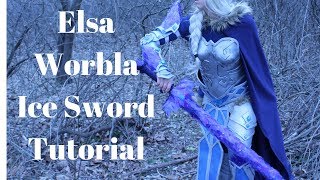 Worbla Ice Sword Timlapse With Leds [upl. by Alcot]