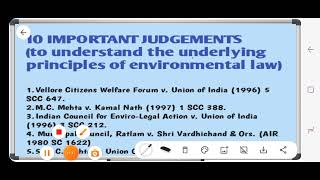 10 landmark Environmental law judgements [upl. by Aileon937]