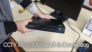 【NEW CCTV INSTALL TIPS】1 Floureon CCTV KITS HDD Install and Connection [upl. by Ellehcen415]