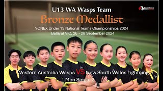 Yonex U13 National Team Championship 2024 Group A WA vs NSW2 MS 2 [upl. by Hamlin]