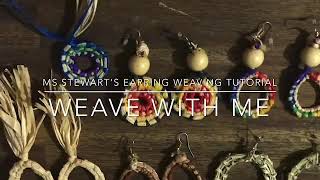 Earring weaving tutorial [upl. by Anerev133]