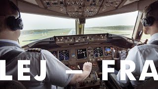 Aerologic 777F  Full Cockpit Video Leipzig to Frankfurt [upl. by Gualterio]