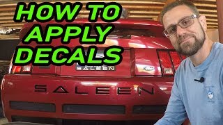 How to install Vinyl Decals on Your Car Using Soapy Water [upl. by Wills759]