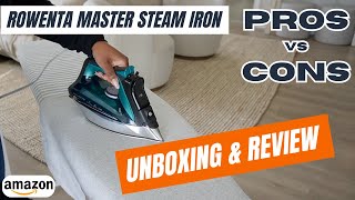 Rowenta Pro Master Steam Iron Review amp Unboxing in under 2 minutes  Amazoncom [upl. by Allebasi]