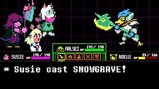 I BRING Susie and Ralsei to Snowgrave Berdly Fight Deltarune chapter 2 [upl. by Yllah]