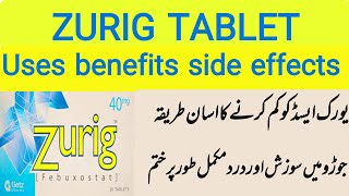 zurig tablet uses in urdu  zurig tablet 40 mg uses zurig tablet 80 mg uses  zurig tablet for gout [upl. by Attemaj]