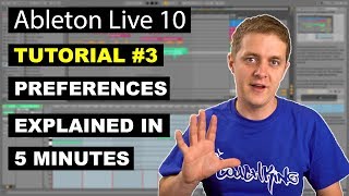 Ableton Live 10 Preferences Explained in 5 Minutes  Beginner Tutorial 3 [upl. by Aidnama]