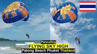 Have you tried Parasailing on Patong Beach Phuket Thailand 🇹🇭  Today 2023 [upl. by Eemia363]