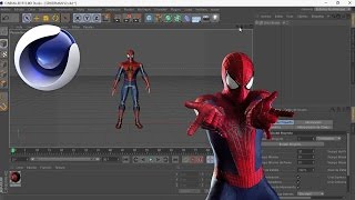 Spiderman para Cinema 4D Rig V2  Como mover el Rig [upl. by Alel]