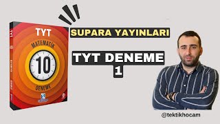 TYT 2024 DENEME  SUPARA YAYINLARI  Matematik Çözümleri 01 [upl. by Eyma]