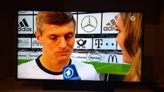 Interview mit Toni Kroos nach dem Spiel gegen Italien [upl. by Eimot175]