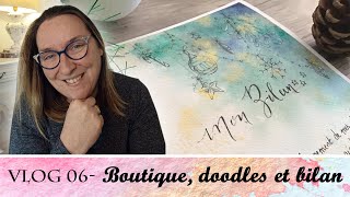 Vlog 06  Lancement de la boutique  Doodle de Noël et Bilan  Virginie Lucas Vinnylu Création [upl. by Derrik]