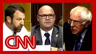 Bernie Sanders intervenes and stops GOP senator from fighting a witness [upl. by Agatha]