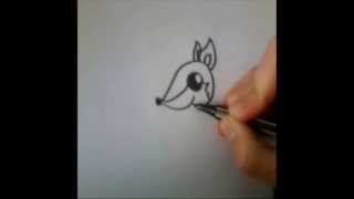 Cartoon vos How to draw 1 [upl. by Finnie]