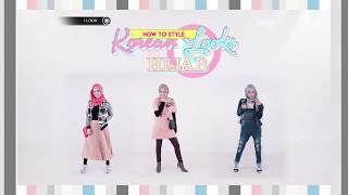 ILOOK How To Style Korean Look For Hijab [upl. by Atwekk]