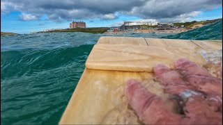 Coffin Lid amp Fringe Surfing at Fistral Beach [upl. by Eelyrag324]