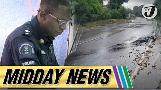 Rainfall Damages Newly Paved Road  Water Issues in St Mary  79 Year Old Man Missing [upl. by Okimik]