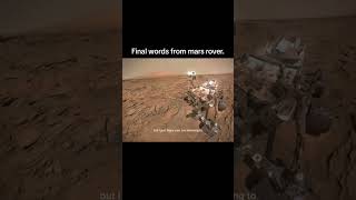 Final words from Mars rover [upl. by Nymzaj]