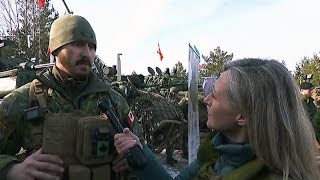 NATO Training at Camp Adazi  CTV News in Latvia [upl. by Mackay]