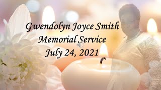 Gwendolyn Joyce Smith Memorial Service [upl. by Irfan]