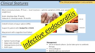 Infective Endocarditis  UKMLA AKT [upl. by Audrye]