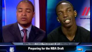 Hasheem Thabeet on ESPN First Take [upl. by Aerdnu]