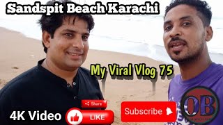 Karachi Samandar kinare EnjoyUrdu Balochi VlogSandspit Beach KarachiTravel Vlog Village Vlog [upl. by Mizuki]