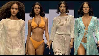 MELISSA ODABASH SWIMWEAR BEACHWEAR SS24 Gran Canaria Swim Fashion Week in 4K [upl. by Nynahs]