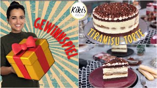 Tiramisutorte ganz ohne Alkohol  Tiramisu Torte Rezept  Löffelbiskuits Kaffeetorte [upl. by Emelyne]