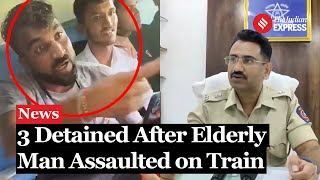 Three Detained After Elderly Man Assaulted on Train in Thane FIR Filed Investigation Ongoing [upl. by Delmer640]