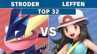 Ultimate Nimbus  Stroder Greninja vs TSM  Leffen Pokemon Trainer Top 32  Smash Ultimate [upl. by Lamprey]