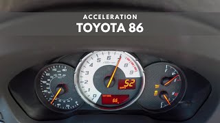 2018 Toyota 86  ACCELERATION amp EXHAUST SOUND [upl. by Eiroj]