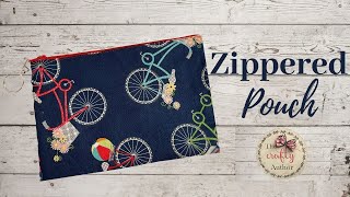 EASY BEGINNER ZIPPERED POUCH WITH LINING [upl. by Holman]