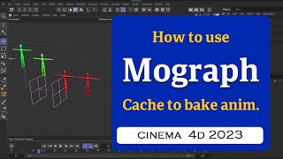 How to bake cloner animation with Mograph Cache tag in Cinema 4D 2023 MaxonVFX ​ [upl. by Omik960]