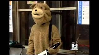 Keytar Bear Speaks Out After Attack [upl. by Ellevehc]