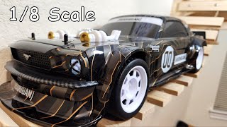 World 1st Licensed Hoonigan Hoonicorn 1965 Ford Mustang 18 Scale RC Car [upl. by Georgeanne427]