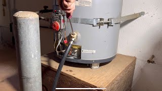 20 YR OLD water heater MAINTENANCE anode rod replacement amp flush [upl. by Avihs]