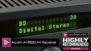 Arcam AVR850 7Channel AV Receiver Review [upl. by Imefulo]