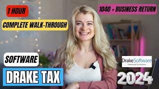 Drake Tax Software 2023 Tax Preparation Bootcamp 1040 and Biz return in 1 hour  What’s New in 2024 [upl. by Iolenta]