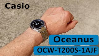 Casio Oceanus OCW T200S 1AJF Radio Controlled  Bluetooth  Solar Powered watch [upl. by Akisej]