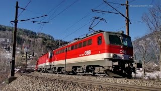 Steil bergan Die Semmeringbahn in den engen Gleisbögen von Küb [upl. by Perren]