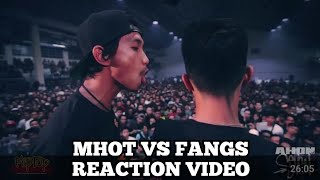 FlipTop  Mhot vs Fangs PRODUCER REACTION [upl. by Fiore]