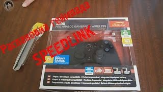 Распаковка геймпада  SPEEDLINK XEOX Pro Analog Gamepad Wireless black [upl. by Yrakcaz]