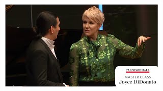 Carnegie Hall Master Class Joyce DiDonato [upl. by Lamee893]