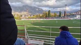 Calcio Sulmona vs Giulianova i tifosi allo stadio [upl. by Kappel]