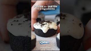 Postre de OREO con 2 INGREDIENTES en la SARTÉN 💙 postresfaciles [upl. by Mann499]