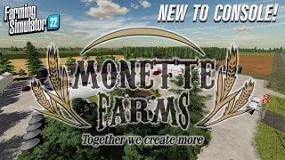 “MONETTE FARMS” FS22 MAP TOUR  NEW to CONSOLE MOD MAP  Farming Simulator 22 Review PS5 [upl. by Docia308]