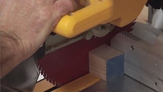 Miter Saw Safety Tips  Woodworkers Guild of America [upl. by Winny808]