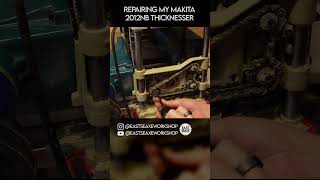 Fixing My Thickness Planer repair fix shorts makita 2012nb thicknesser planer woodworking [upl. by Brooking]